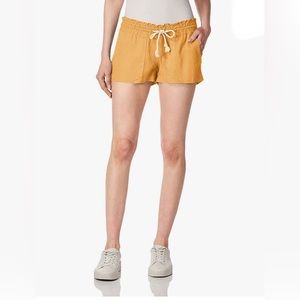 Roxy Women's Oceanside Beach Short with  waist drawstring orange . Size L !!